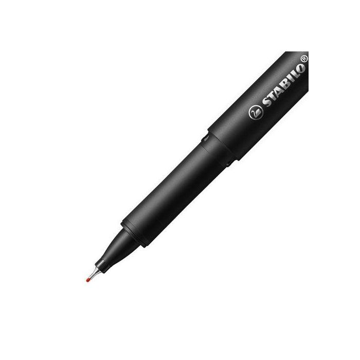 Rotulador Fibra Stabilo D!Ver Punta F Rojo (Set de 5)