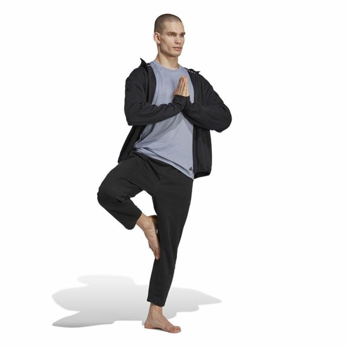 Chaqueta Deportiva para Hombre Adidas Base Negro Blanco 3 Chaqueta Deportiva para Hombre Adidas Base Negro Blanco 3