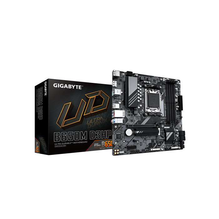 GIGABYTE B650M D3HP placa base AMD B650 Zócalo AM5 micro ATX GIGABYTE B650M D3HP placa base AMD B650 Zócalo AM5 micro ATX