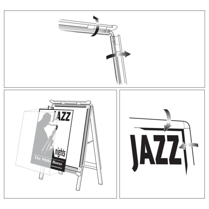 Tablón de Anuncios Nobo Aluminio Polipropileno 1