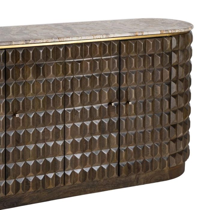 Aparador Madera-Mármol Salón 154 X 40 X 76 cm