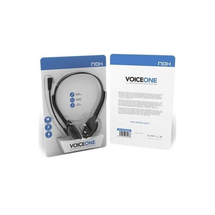 Auriculares con Micrófono Nox-Xtreme Voice One Negro 3