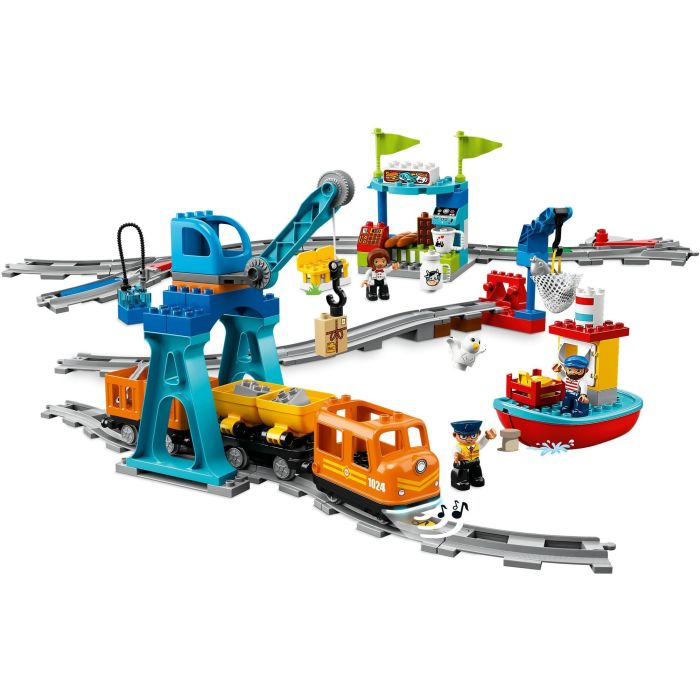 Lego Duplo Juego de Construcción Tren de Mercancías, 105 piezas, Edad 2-5 años, Funciona con pilas LR03 1 Lego Duplo Juego de Construcción Tren de Mercancías, 105 piezas, Edad 2-5 años, Funciona con pilas LR03 1
