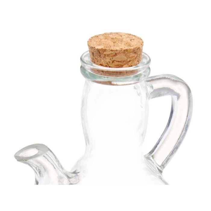 Aceitera Porrón con Tapon de Corcho Vivalto 12x14.5x9.5cm, 290 ml, Vidrio Transparente (24 Unidades) 3 Aceitera Porrón con Tapon de Corcho Vivalto 12x14.5x9.5cm, 290 ml, Vidrio Transparente (24 Unidades) 3
