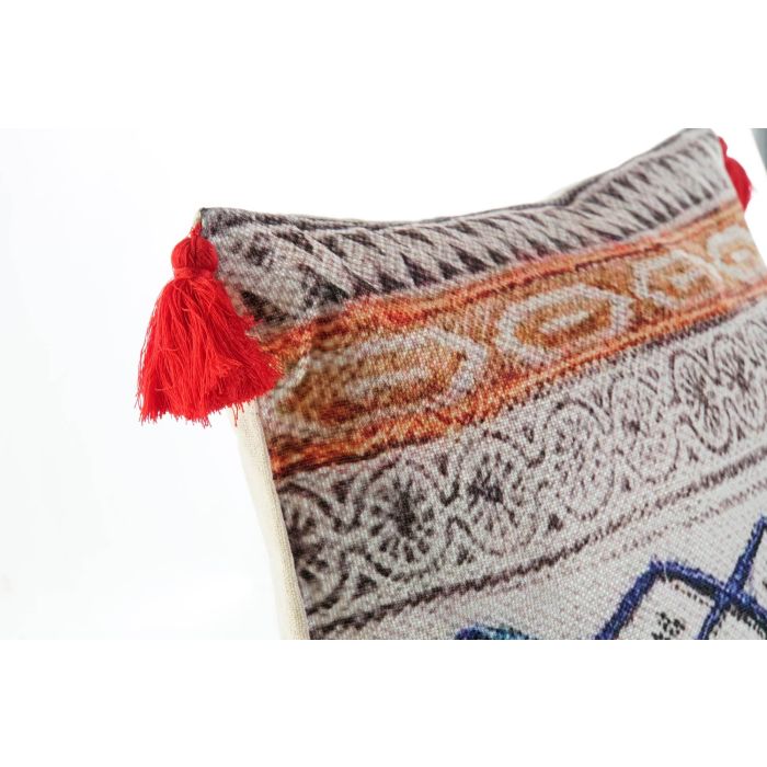 DKD Home Decor Cojín Boho Multicolor Pompón 45x45x10 cm Poliéster y Lino Pack 6 Unidades Cierre Cremallera Lavado Seco 1 DKD Home Decor Cojín Boho Multicolor Pompón 45x45x10 cm Poliéster y Lino Pack 6 Unidades Cierre Cremallera Lavado Seco 1
