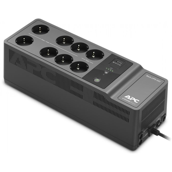 APC BE650G2-GR Back-UPS 650VA 400W Offline USV con 1 Puerto USB y 8 Salidas Tipo F 0 APC BE650G2-GR Back-UPS 650VA 400W Offline USV con 1 Puerto USB y 8 Salidas Tipo F 0