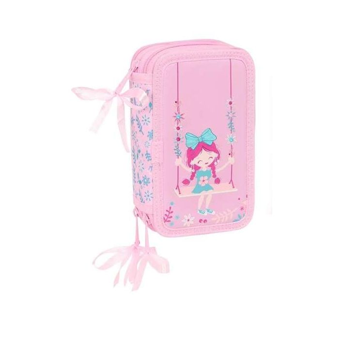 Estuche Escolar con Accesorios Glow Lab Swing Multicolor 12,5 x 19,5 x 5,5 cm 37 Piezas
