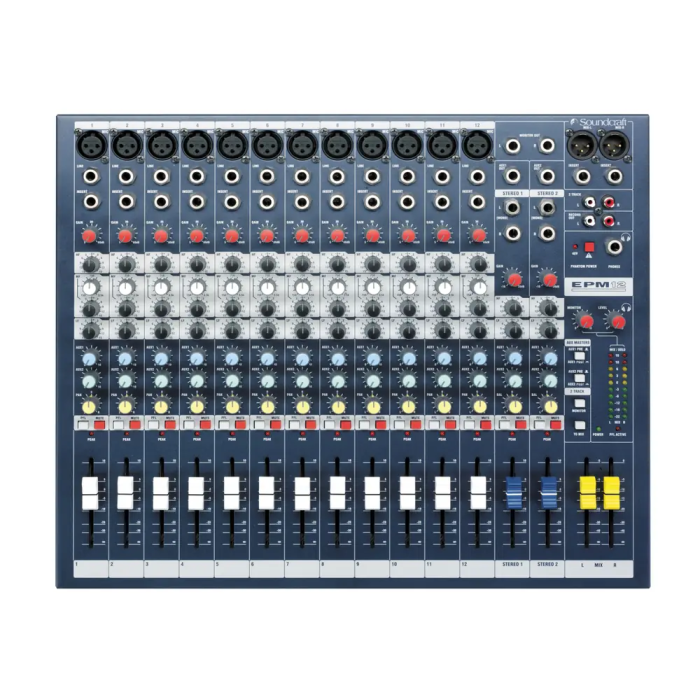 SOUNDCRAFT EPM 12 Mesa de Mezclas Compacta con 12 Canales y Conectividad XLR 2