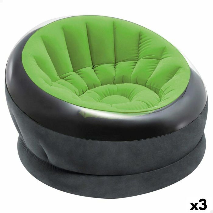 Sillón Hinchable Intex Empire 112 x 109 x 60 cm Verde (3 Unidades)