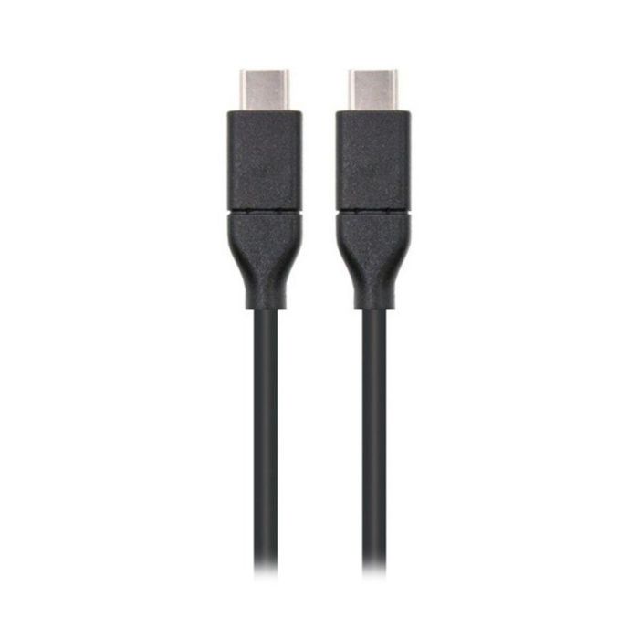 Cable USB-C 3.1 NANOCABLE 10.01.4101 Negro (1 m)