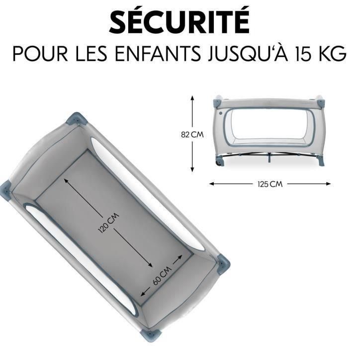 HAUCK SLEEP N PLAY GO PLUS Cuna de viaje plegable con ruedas, 60 x 120 cm, desde el nacimiento, Azul polvoriento 2 HAUCK SLEEP N PLAY GO PLUS Cuna de viaje plegable con ruedas, 60 x 120 cm, desde el nacimiento, Azul polvoriento 2