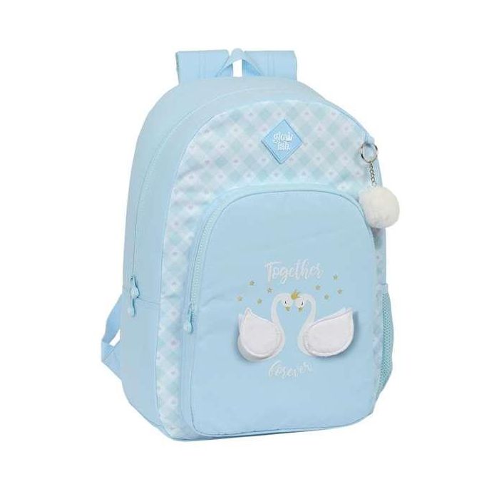 Mochila Escolar Glow Lab Cisnes Azul 30 x 46 x 14 cm Mochila Escolar Glow Lab Cisnes Azul 30 x 46 x 14 cm