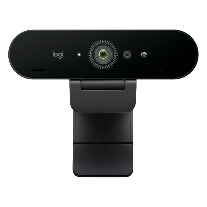 Logitech BRIO 4K Cámara Web, 4K Ultra HD, 13 MP, 90 fps, Zoom 5x, Campo de Visión 90°, Micrófono Dual Omnidireccional, USB-C a USB-A, Color Negro 1