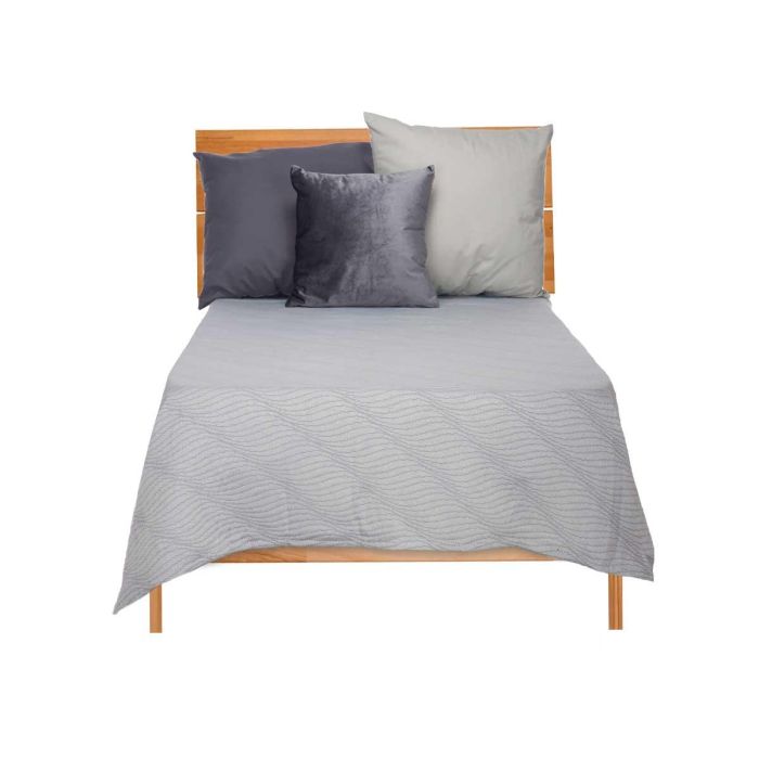 Colcha Cama Agua Gris 180X260Cm Giftdecor (4 Unidades) 1 Colcha Cama Agua Gris 180X260Cm Giftdecor (4 Unidades) 1