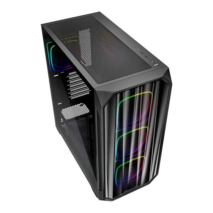 SHARKOON AK5M RGB Caja ATX Midi Tower Negra con Iluminación RGB SHARKOON AK5M RGB Caja ATX Midi Tower Negra con Iluminación RGB