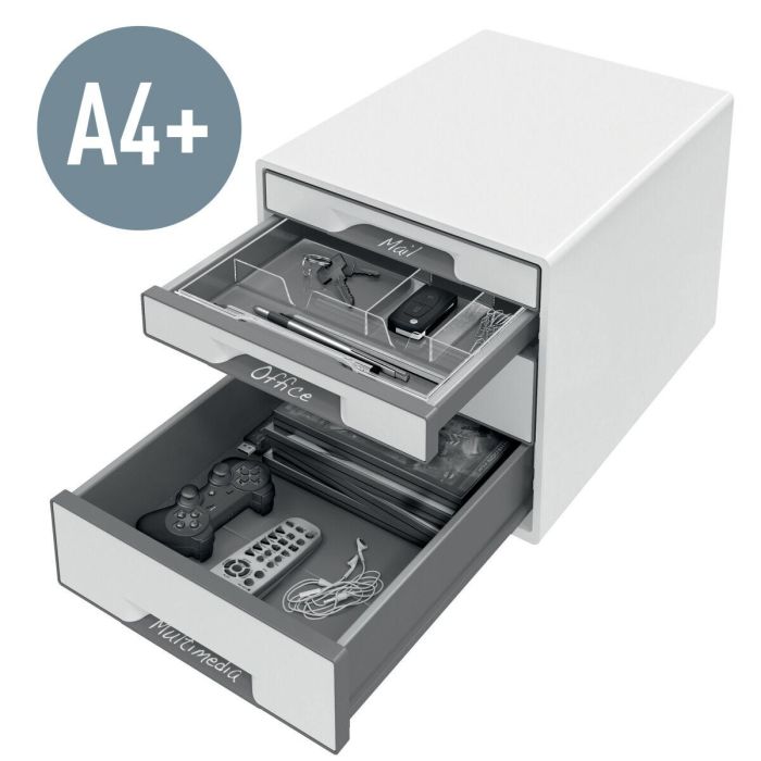 Cajón Archivador Leitz WOW CUBE Blanco 2