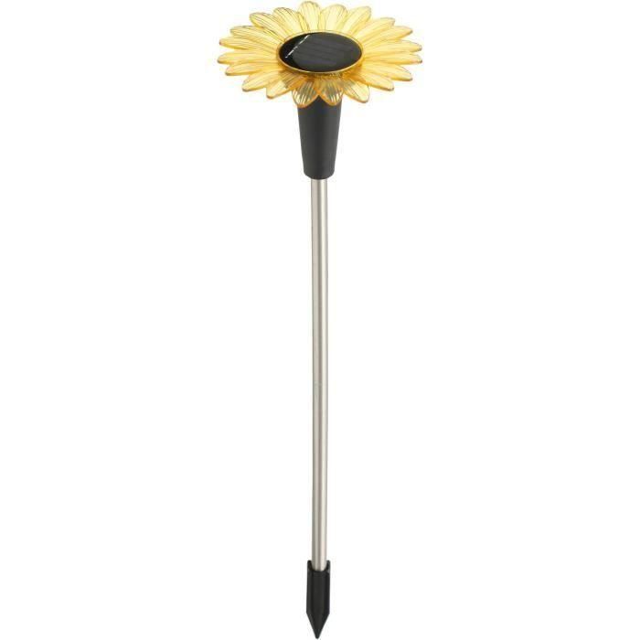 Decoración de luz solar GALIX G4460 - Forma de girasol - Al 44 cm 1 Decoración de luz solar GALIX G4460 - Forma de girasol - Al 44 cm 1