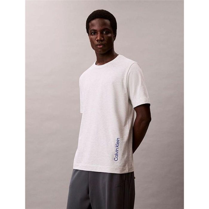 Camiseta de Manga Corta Hombre Calvin Klein Lifestyle Blanco 13-14 Años 2