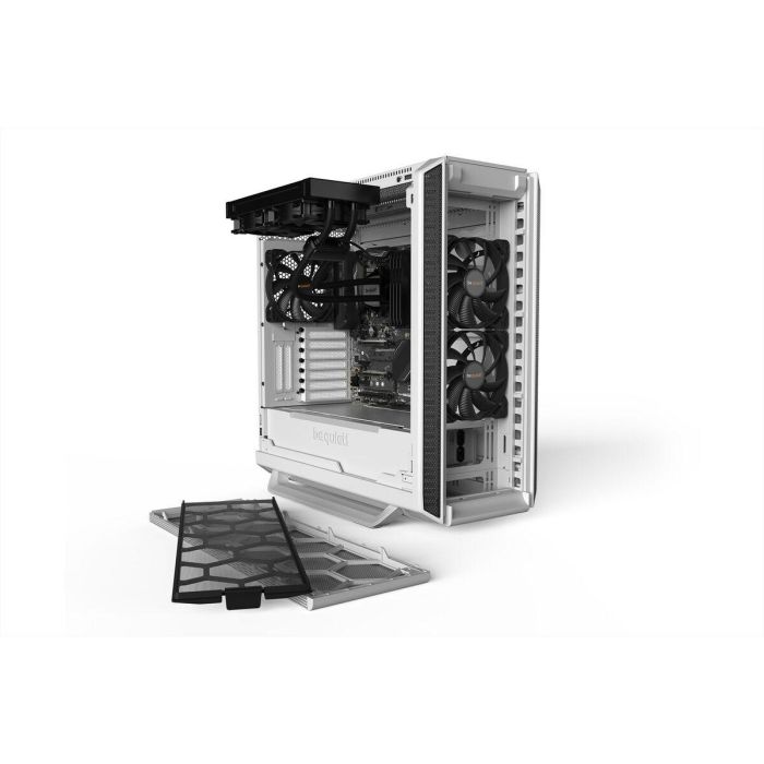 Be Quiet Silent Base 802 Blanco - Caja PC Intercambiable para Flujo de Aire o Silencio con 3 Ventiladores Pure Wings 2 1