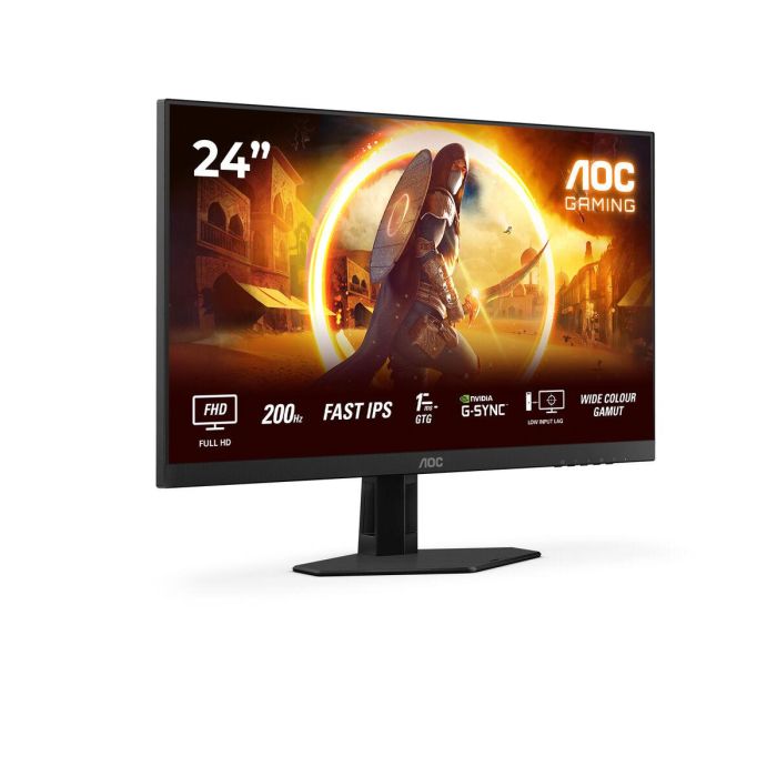 AOC 24G4HRE Monitor Gaming 23.8" Full HD Fast IPS 200Hz 1ms HDMI DP Negro Rojo 2