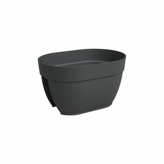 Artevasi 5600442850857 Jardinera de Balcón Capri Campana 40 ma Antracita