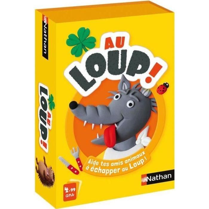 Nathan Au Loup - Juego de Cartas El Lobo y los Animales: ¿Quién pondrá a salvo a sus amigos antes que el Lobo? Desde 4 años