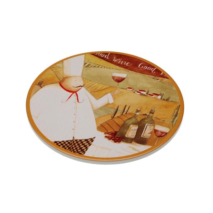 Salvamantel Cocinero Versa 20x20 cm Cerámica Base Corcho (4 Unidades) Salvamantel Cocinero Versa 20x20 cm Cerámica Base Corcho (4 Unidades)