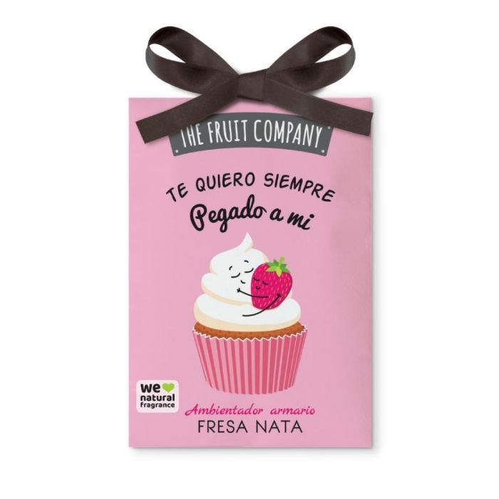 The Fruit Company Ambientador de Armario Fresa y Nata: Aroma Dulce a Caramelos de Fresa, Vainilla para Ropa y Complementos