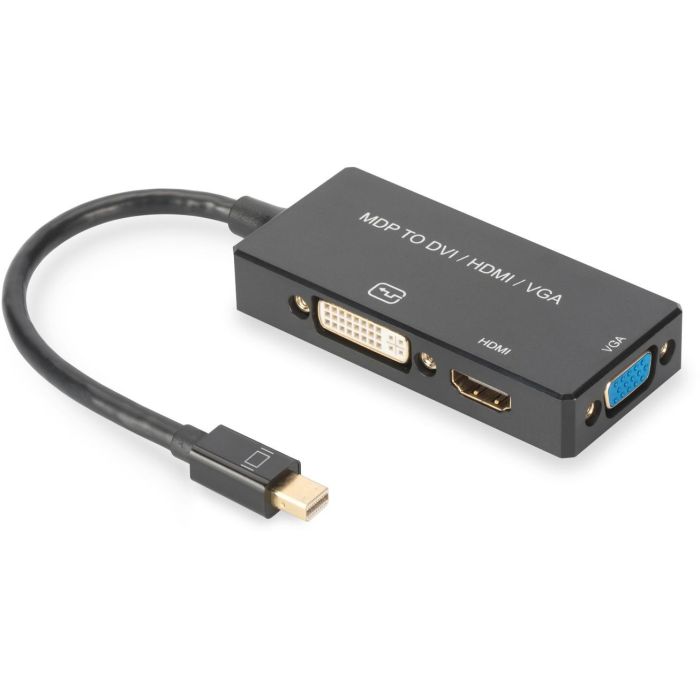 Adaptador DisplayPort a HDMI Digitus AK-340419-002-S Negro 0 Adaptador DisplayPort a HDMI Digitus AK-340419-002-S Negro 0