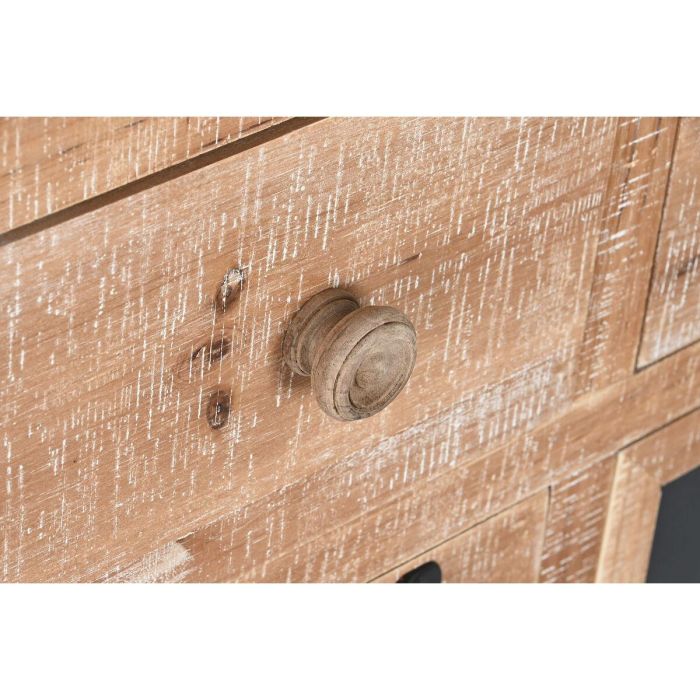 DKD Home Decor Cajonera Cottage 16 Cajones Hecha a Mano, Abeto y Metal, Natural/Negro, 110x40x92.5 cm 4 DKD Home Decor Cajonera Cottage 16 Cajones Hecha a Mano, Abeto y Metal, Natural/Negro, 110x40x92.5 cm 4