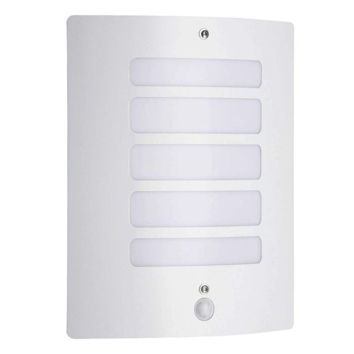 Brilliant Lámpara de Pared TODD-Outdoor con Detector H29cm Blanco Brillante 9