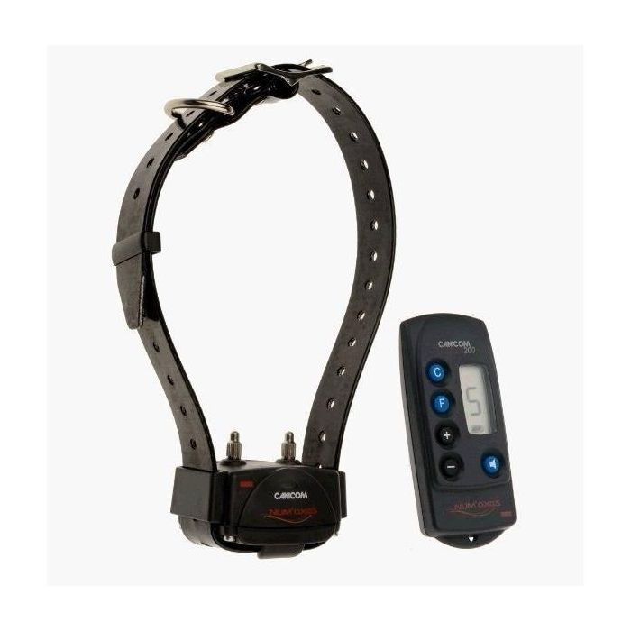 Num'Axes Set entrenamiento remoto CANICOM 200 para 1 perro, 200m alcance, estimulación 9 niveles, sonido, collar sumergible, mando antigoteo Num'Axes Set entrenamiento remoto CANICOM 200 para 1 perro, 200m alcance, estimulación 9 niveles, sonido, collar sumergible, mando antigoteo