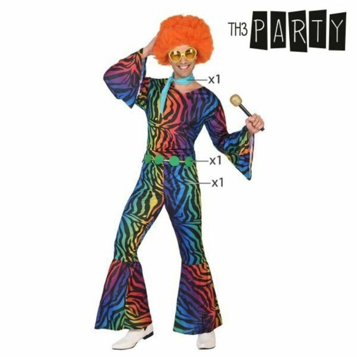 Disfraz para Adultos Th3 Party Multicolor (3 Piezas) 3