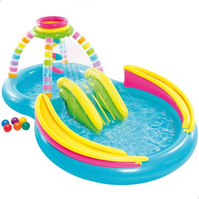 Piscina Hinchable para Niños Intex Arcoíris 374 L 295 x 109 x 191 cm (2 Unidades) 6