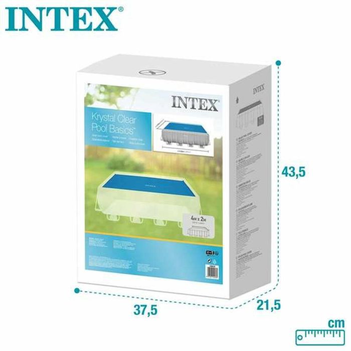 Cubrepiscinas Intex Frame Solar Rectangular 378 x 186 cm 3