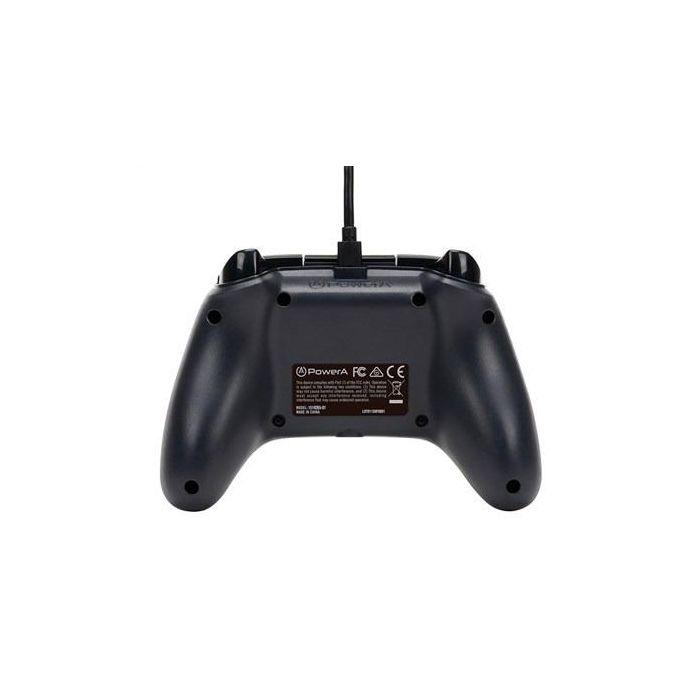Power A 1519265-01 Mando con Cable para Xbox Series X/S, Xbox One y PC, Negro - Cable USB Extraíble 3m, Motores de Vibración 8