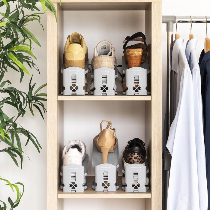 Organizador de Zapatos Regulable Sholzzer InnovaGoods 6 Unidades 8 Organizador de Zapatos Regulable Sholzzer InnovaGoods 6 Unidades 8