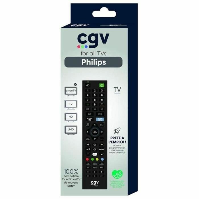 Philips CGV3322103009405 Mando a distancia de repuesto FIDELIO para televisores, sin programación, listo para usar. 3