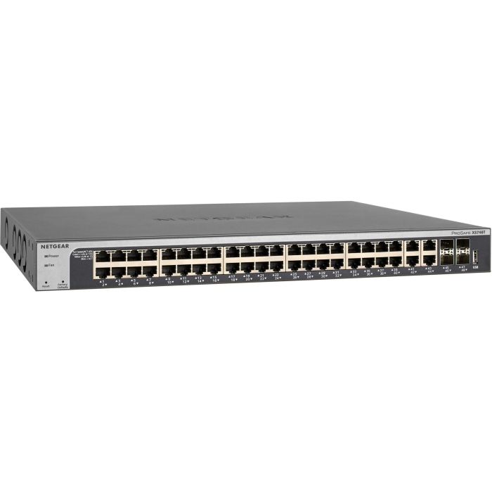 NETGEAR Switch XS748T-100NES 48x GE 10-Gigabit Gestionado L2+/L3 Montaje en Rack 4 NETGEAR Switch XS748T-100NES 48x GE 10-Gigabit Gestionado L2+/L3 Montaje en Rack 4