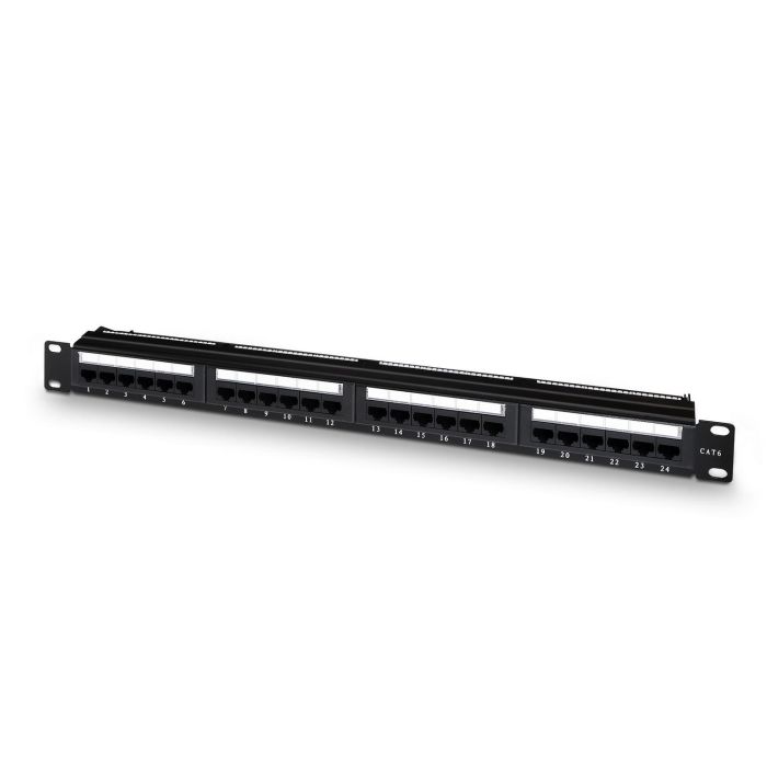 AISENS - PATCH PANEL DE 24 PUERTOS RJ45 CAT.6 UTP, 19 1U DUAL IDC, NEGRO AISENS - PATCH PANEL DE 24 PUERTOS RJ45 CAT.6 UTP, 19 1U DUAL IDC, NEGRO