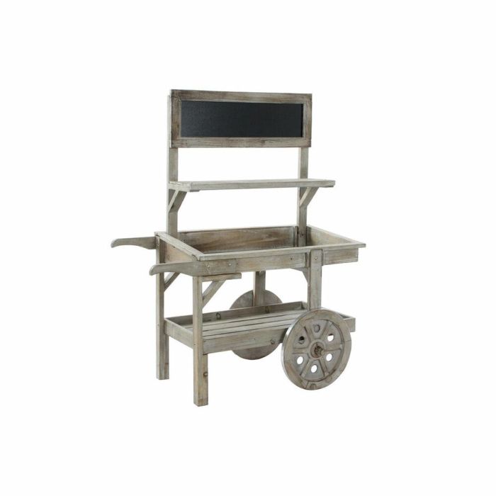 DKD Home Decor Carro para Jardín Shabby Chic Marrón Claro con Ruedas, Desmontable, de Abeto y Pizarra 41x109x87 cm 4 DKD Home Decor Carro para Jardín Shabby Chic Marrón Claro con Ruedas, Desmontable, de Abeto y Pizarra 41x109x87 cm 4