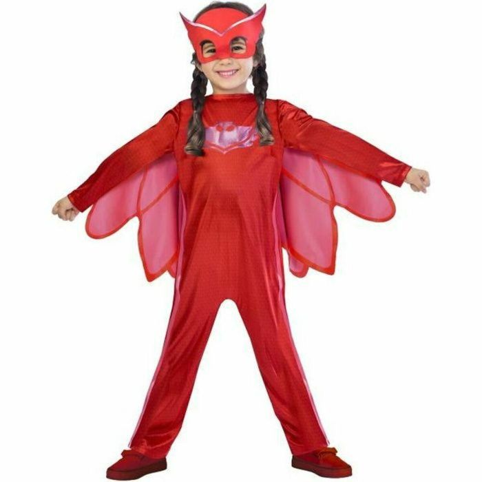 Disfraz Pj Masks Owlette Roja Talla 3-4 Años