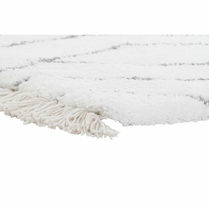 Alfombra DKD Home Decor Blanco Gris Rombos Scandi Ø 9,4 cm 120 x 180 x 3 cm 1