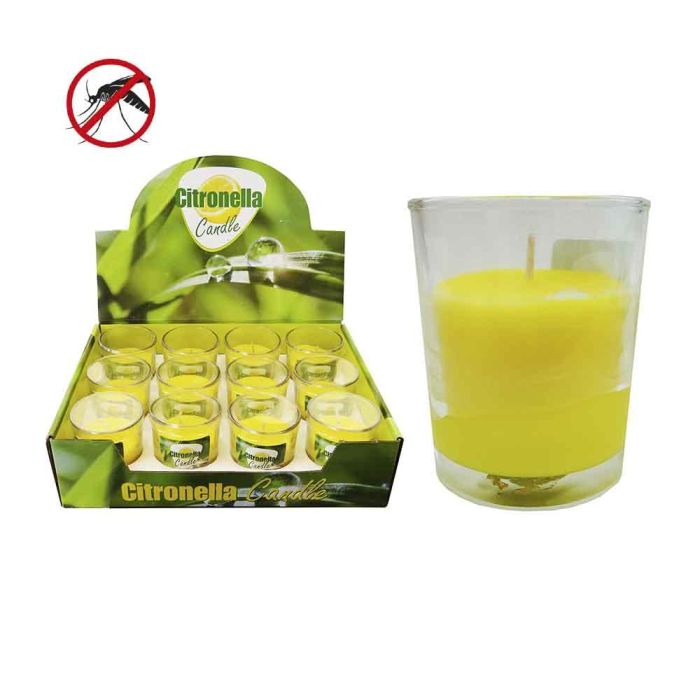 Citronella Vela citronela 50g recipiente cristal antimosquitos Ø6x5cm 0 Citronella Vela citronela 50g recipiente cristal antimosquitos Ø6x5cm 0