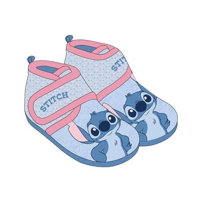 Cerdá T028 Zapatillas de casa media bota Stitch azul claro talla 28