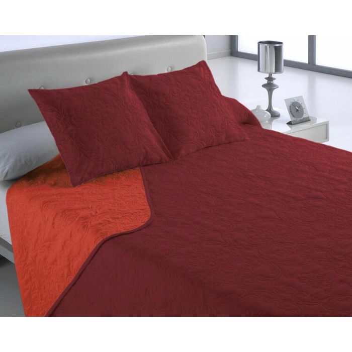 Colcha Hosteline VEGAS Rojo Cama de 135 230 x 260 cm (3 Piezas) 1