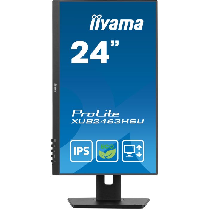Iiyama Monitor XUB2463HSU-B1 24" Full HD WQHD IPS 100Hz, 3ms, HDMI, DisplayPort, Negro