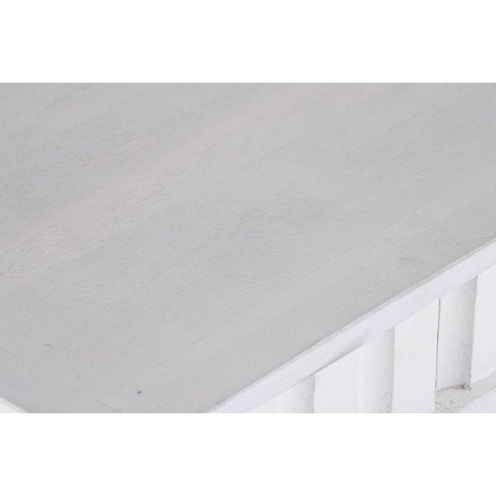 Mesa Comedor Moderno DKD Home Decor Blanco Dorado 90 x 76 x 180 cm 3 Mesa Comedor Moderno DKD Home Decor Blanco Dorado 90 x 76 x 180 cm 3