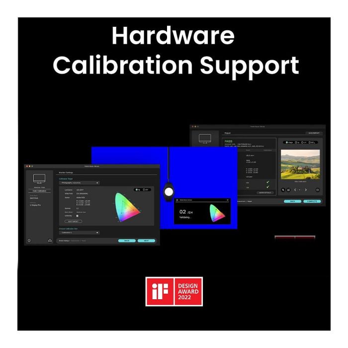 BenQ SW242Q Monitor para Fotógrafos 24.1" IPS 2K 2560 x 1600 16:10 99% Adobe RGB 98% P3 HDR10 USB-C 90W 9H.LLVLA.TBE 2