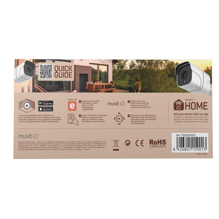 muvit iO cámara de seguridad WiFi full HD 1080P Exterior 1